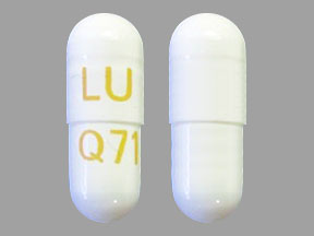 Pill LU Q71 White Capsule/Oblong is Silodosin