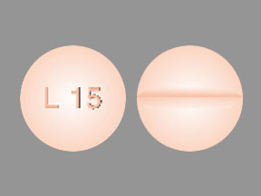 Pill L 15 Peach Round is Levothyroxine Sodium