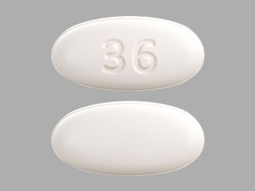 Pill 36 White Oval is Emflaza