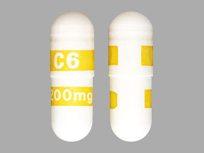 Pill C6 200mg White Capsule/Oblong is Celecoxib