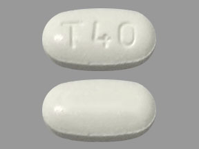 Pill T40 White Oval is Telmisartan
