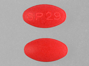 Pill SP29 Pink Oval is Diphenhydramine Hydrochloride