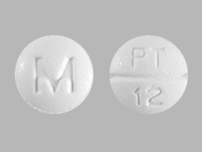 Pill M PT 12 White Round is Promethazine Hydrochloride