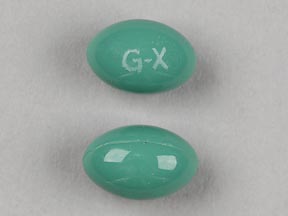 Pill G-X Green Oval is Gas-X Extra Strength (Softgels)