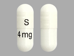 Pill S 4mg White Capsule/Oblong is Silodosin