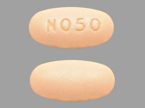 Pill N050 is Niva-Plus Multiple Vitamins with Folic Acid and Iron