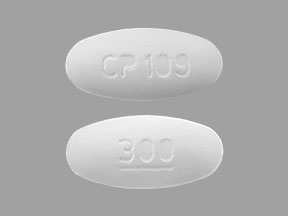 Pill CP109 300 White Oval is Ofloxacin