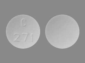 Pill C 271 White Round is Famciclovir