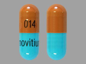 Pill 014 Novitium Beige Capsule/Oblong is Thiothixene