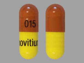 Pill 015 Novitium Beige Capsule/Oblong is Thiothixene