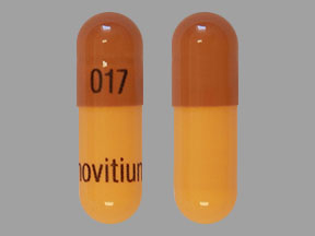 Pill 017 Novitium Beige Capsule/Oblong is Thiothixene