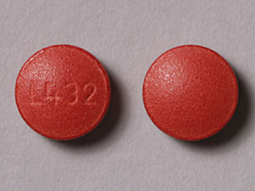 Pill L432 Red Round is Pseudoephedrine Hydrochloride