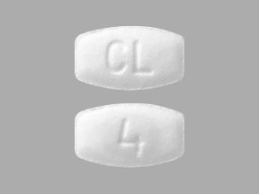 Pill CL 4 White Rectangle is Nitroglycerin (Sublingual)