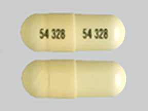 Pill 54 328 54 328 Yellow Capsule/Oblong is Ramipril