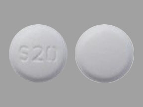 Pill S 20 White Round is Fosinopril Sodium
