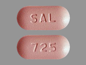 Pill SAL 725 is Mycophenolate Mofetil 500 mg