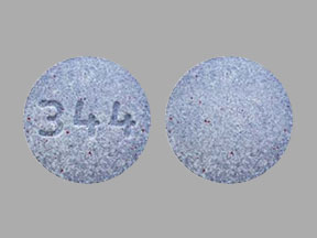 Pill 344 Purple Round is Cetirizine Hydrochloride (Chewable)