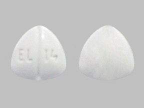 Pill EL 14 White Three-sided is Hydromorphone Hydrochloride