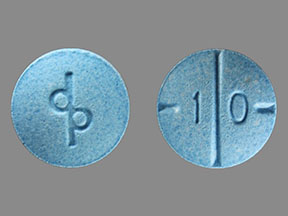Pill dp 1 0 Blue Round is Adderall