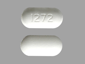Pill 1272 White Capsule/Oblong is Levetiracetam Extended Release