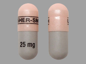Pill UPSHER-SMITH 25 mg is Qudexy XR 25 mg