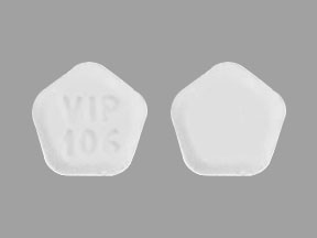 Pill VIP 106 White Five-sided is Hyoscyamine Sulfate