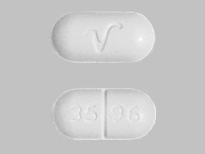 Acetaminophen and hydrocodone bitartrate 750 mg / 7.5 mg 3596 V