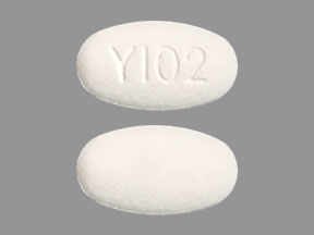 Pill Y102 White Oval is Ciprofloxacin Hydrochloride