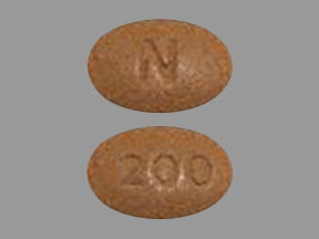 Pill N 200 Brown Oval is Morphine Sulfate Extended-Release