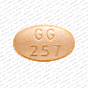 Alprazolam 0.5 mg GG 257 Front