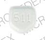Pill 0.5 511 White Five-sided is Lorazepam