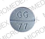 Pill GG 77 Blue Round is L-thyroxin