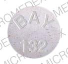 Pill BAY 132 White Round is Stilphostrol