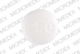 Glucophage 850 mg BMS 6070 850 Front