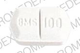 Pill BMS 100 32 White Six-sided is Serzone