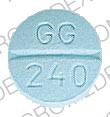 GG 40 Pill Images (Pink / Round)