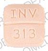 Pill INV 313 5 Orange Four-sided is WARFARIN SODIUM