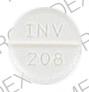 Benztropine mesylate 0.5 mg INV 208 Front