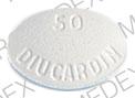 Pill 50 DIUCARDIN White Oval is Diucardin
