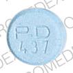 Pill P-D 437 Blue Round is Estrovis