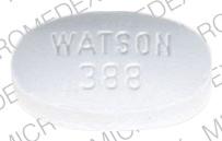 Acetaminophen and hydrocodone bitartrate 500 mg / 2.5 mg WATSON 388 Front