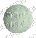 Pill WYETH 4154 Green Round is Isordil titradose