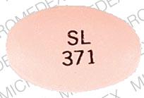 Pill SL 371 Pink Round is Amitriptyline Hydrochloride