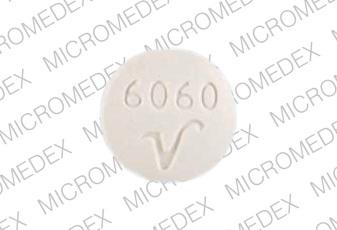 Pill 6060 V Tan Round is Thyroid