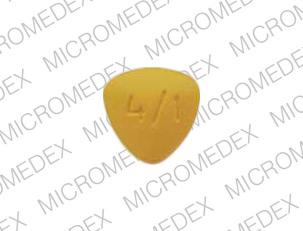 Pill gsk 4/1 Yellow Three-sided is Avandaryl