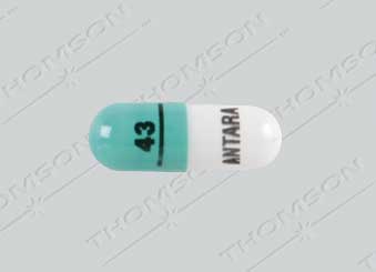 Pill 43 ANTARA Green Capsule/Oblong is Antara