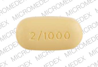 Avandamet 1000 mg / 2 mg gsk 2/1000 Back