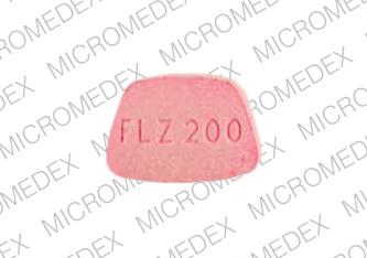 Pill FLZ 200 Pink Four-sided is Fluconazole