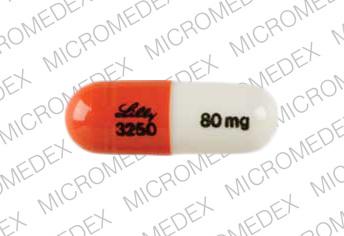 Strattera 80 mg LILLY 3250 80 mg Front