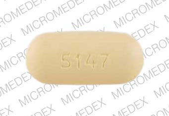 Teveten HCT 600 mg / 12.5 mg SOLVAY 5147 Back